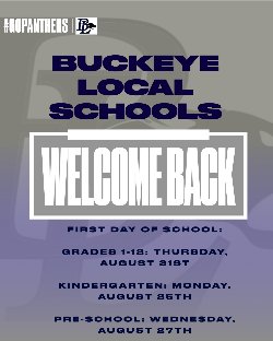 First day of school graphic